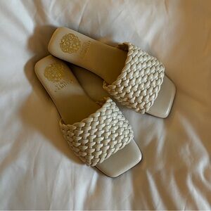Vince Camuto Leather Slide Sandals - NWOT